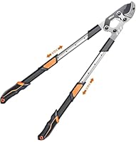 AIRAJ Telescopic Anvil Loppers 70-90cm,Garden Loppers Retractable with Rust-Resistant Coated 55C Blades/Non-Slip Handle,Can Prune Thick Branches Up to 5.5cm, Ideal Pruner for Gardening.