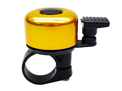 Intoy Bicycle Bell Alloy Mini, Loud Clear Sound Bike Bells for Adults