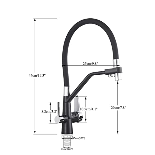 Robinet de filtre de cuisine avec fonction de purification d'eau double sortie