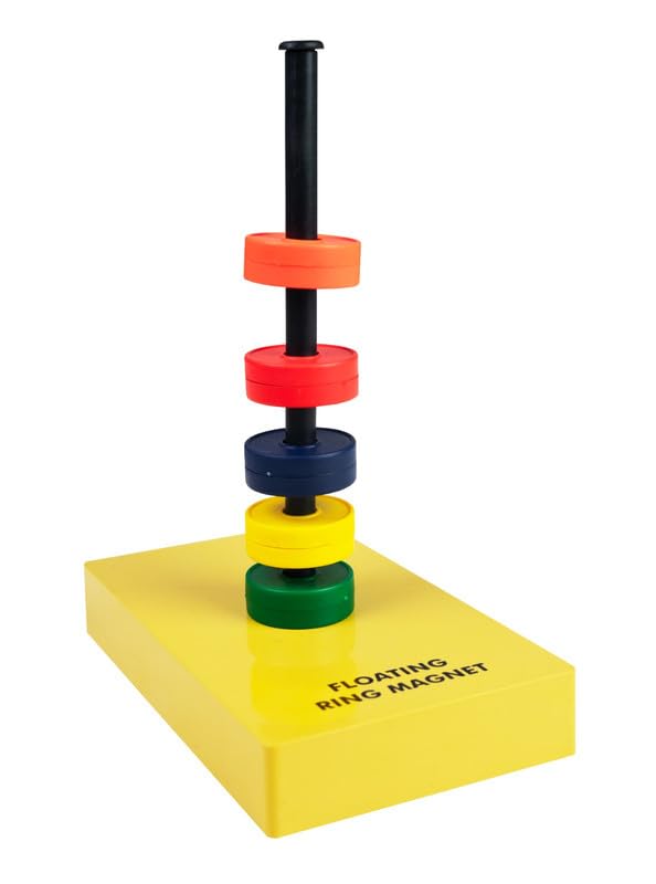 OCTA Floating Ring Magnet Set (5 Rings) with Magnetic Levitation Stand – Colorful Magnetic Rings for Physics Experiments, Science Demonstrations, STEM Learning & School Laboratory-image-16