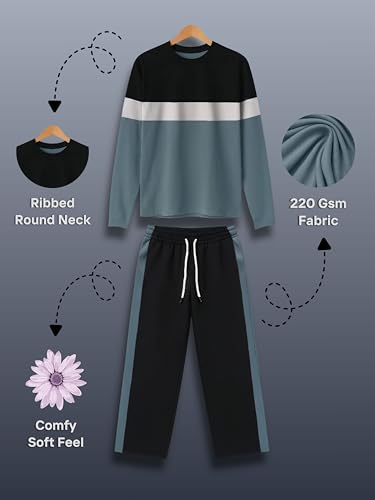 Image of Men Co-Ord Set Cotton | Loose Fit Premium Fabric (Set of 2 | 180 GSM | 3TFS+Lower CS1)