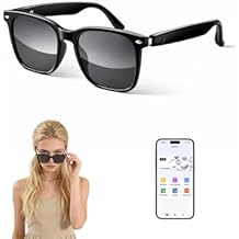 Smart Glasses for Men & Women, Bluetooth Glasses with Open-Ear Speaker Smart Audio Glasses UV400 Lenses AI Assistant Hands-Free Calls Music for Driving, Running, Cycling
