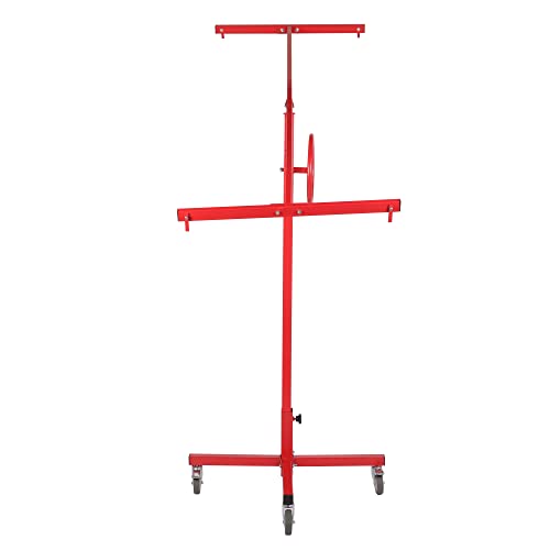 Drywall Lift Portable Sheetrock Lift Rolling Panel Hoist Jack Lifter Construction Tools With Adjustable Telescopic Arm Lockable Caster Wheel #TOP2