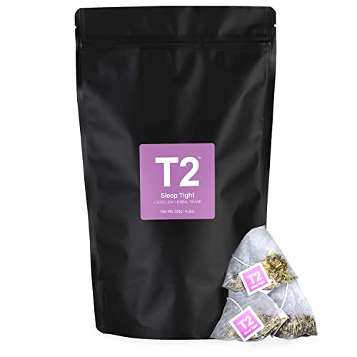 T2 Tea Sleep Tight Herbal Tea Bags in Resealable Foil Refill Bag, 60-count