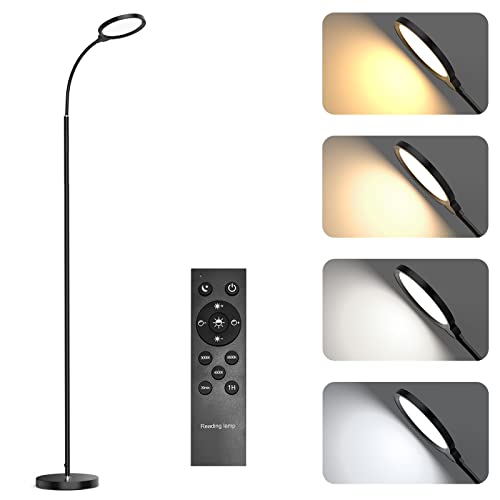 LED Stehlampe Wohnzimmer Dimmbar, Stehleuchte mit Fernbedienung,...