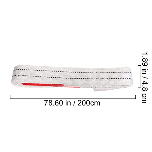 UKCOCO 2 Pcs Cintas da Eslinga de Levantamento Resistente 2 Toneladas de Capacidade Web Eslinga de L