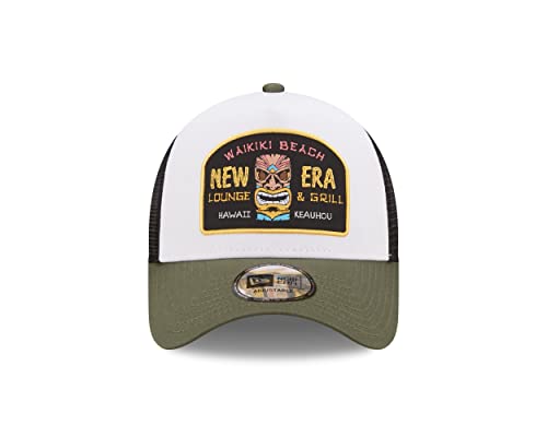 New Era Men's 9Forty Trucker Location Icon Trucker Baseball Cap Hat Medium Green, White - Image 2