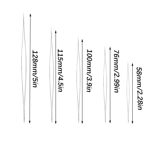 Miniatura 2 de 5 Pieces Agujas De Abalorios Plegable, De Agujas De Abalorios Bordado Plegable De Ojo Grande De Acero Inoxidable, Grande Agujas De Perlas Rectas Largas, Agujas Finas Para Pulseras, Para Hacer Joyas