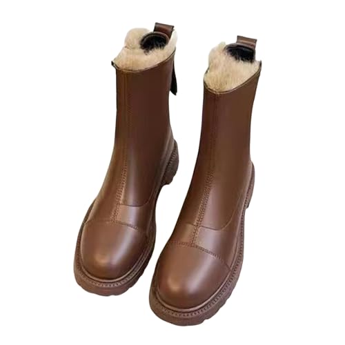 Bottes d'hiver chaudes en peluche pour affronter le froid