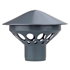 Entlüftungshaube Dachentlüftung Kunststoff Grau 50 HT System