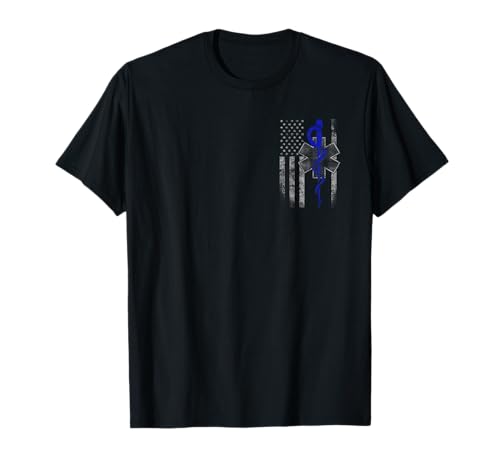 EMT/First Responder Flag T-Shirt T-Shirt