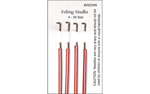 Wistyria Editions Felting Needles 4pc size 38 Star