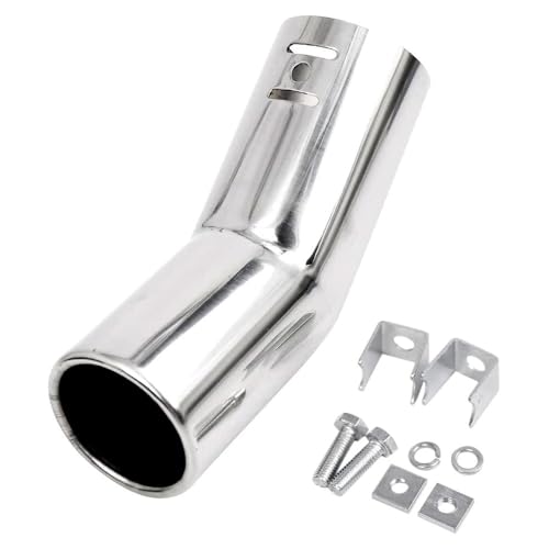 Tuyau d'échappement de rechange en inox et double embout de silencieux Golf 4