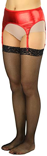 Image of ToBeInStyle Women's Wet Look Garterbelt