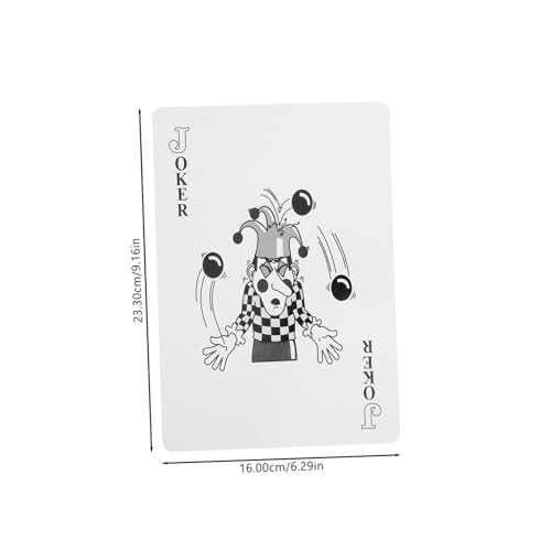 Abaodam 1satz Große Spielkarten Jumbo Pokerkarten Für Unterhaltsame Partys Leicht Und Tragbar Für Erwachsene Und Hochwertiges Für Langanhaltenden Spaß – Bild 8