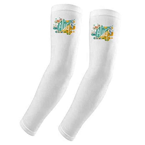 Funda de guante con protección UV solar de agosto mangas para brazos transpirables