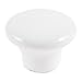 Aexit Hardware Part Handles & Pulls Screw Mount Round Shape Closet Pull Handle Drawer Pull Handles Knob White