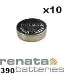 renata 390 swatch battery 390 Renata 390 SR1130SW Knopfzelle / Uhrenbatterie Swiss, 1,55 V, 10 Stück