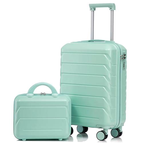 Image of Hardshell Luggage, Lightweight ABS Suitcase with Spinner Wheels, 20 /14 Inch