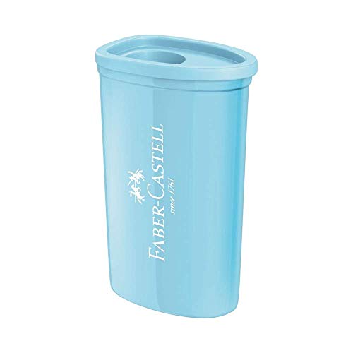 Apontador com Depósito, Faber-Castell, SM/125TZF, Cores Pastel Sotidas