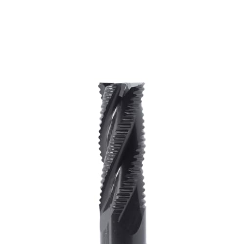 Image of Roughing End Mill JESTUOUS HSS Square Nose 4 Flute Fine Tooth Bit 5 /8 inch Shank Dia. 1-5 /8 inch Flute Length for Milling Metal Steels,1 Piece