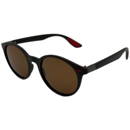 Image of Polarized Sunglasses, Unisex, UV Protection, Round Shape Ideal for Fishing, Beach, Driving, Traveling, and Cycling
