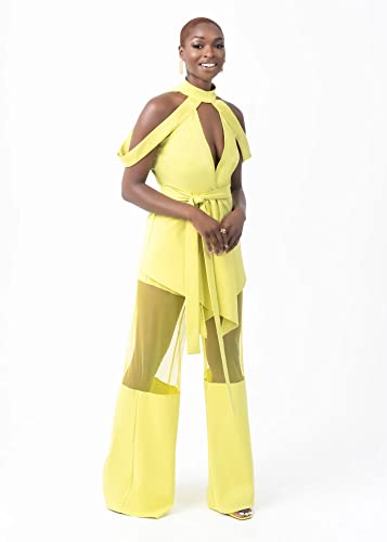 Pantora Women's Katrina Sheer Contrast Pants2