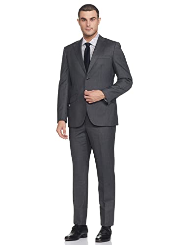 Image of Raymond Wool Men's Full Sleeve Contemporary FIT Fancy Grey Formal Suit