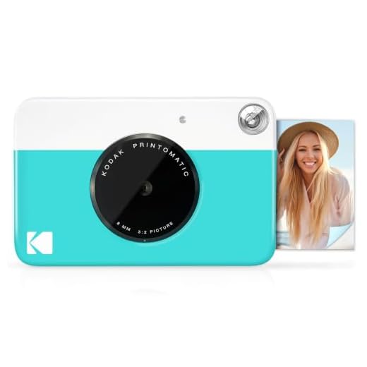 Kodak Cámara Digital de impresión instantánea (Azul) Impresión a Todo Color en Papel Fotográfico Zink 2 x 3 Pulgadas Papel Adhesivo– Imprime Recuerdos al Instante