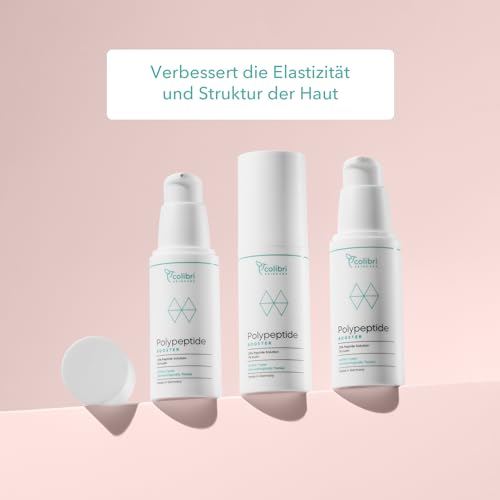 colibri skincare Polypeptide Booster 30ml - Peptide Serum, Falten weg Soforteffekt, Sichtbare Faltenreduzierung mit der Peptide Creme, Stirnfalten & Zornesfalte Pflege – Bild 3