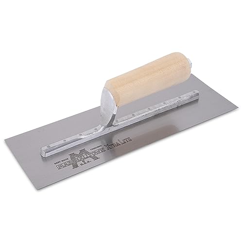 MARSHALLTOWN Gunite Trowels, Wood Handle, 305 Millimeter Length, Straight Handle Style, Made In The USA - 3138