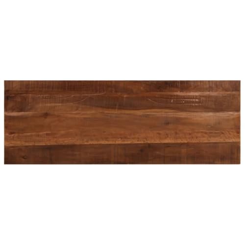 vidaXL Tischplatte, Holzplatte Rechteckig, Massivholzplatte für Tisch Esstisch Couchtisch, Ersatztischplatte, 160x50x2,5cm Altholz Massiv
