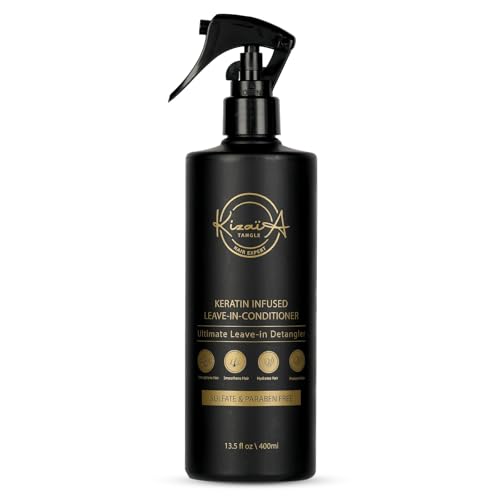 KizaiaCare Moisturizer & Leave-in Detangler Daily use for dry, tangle, matted, frizzy hair | Adds...