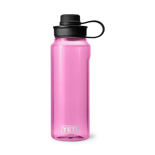 Image of YETI Yonder Water Bottle with Yonder Tether Cap, Lightweight, Leakproof and BPA-Free