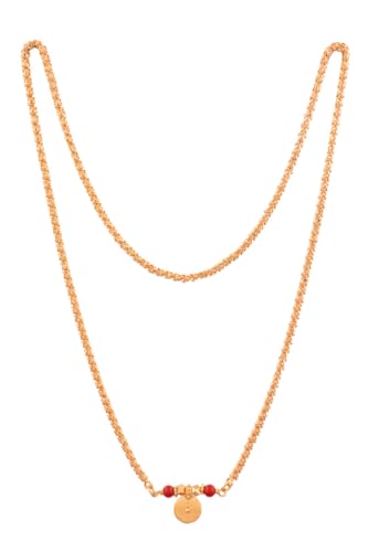 Image of Radha's Creations LONG 30 inch Mangalsutra LONG with Tali One Gram Gold for Women