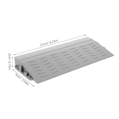 Cabilock Robot Vacuum Ramp 0.8 Inch Threshold Ramp for Doorways Indoor Outdoor Use Wheelchair Curb Grey