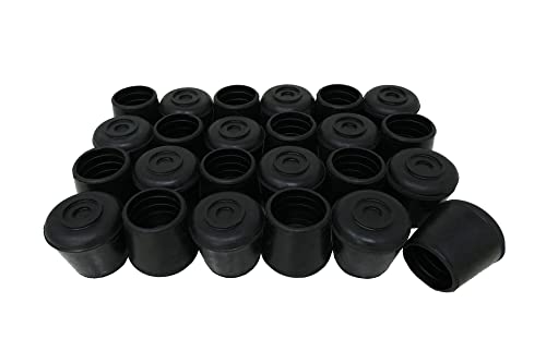 Shepherd Hardware 8759E Tampas de perna de cadeira de borracha com diâmetro interno de 1,5 cm, pacot