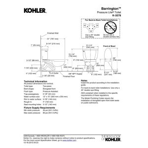 Kohler K-3578-0 Two-Piece Elongated Toilet Bowl 1.0 GPF White - image 3