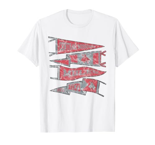 University of Central Missouri UCM Mules Distressed Pennants T-Shirt