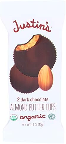 JUSTINS Organic Dark Chocolate Almond Butter Cup, 1.4 OZ