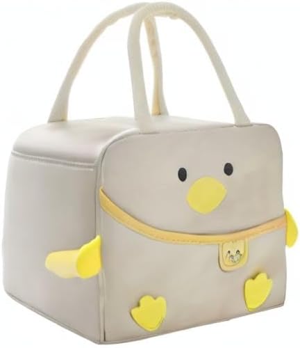 Miniatura 8 de Lindas loncheras reutilizables para mujeres, lindas loncheras kawaii, bolsa de almuerzo de animales para picnic, oficina, trabajo, viajes