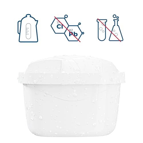 Wessper Wasserfilter Kartuschen Satz mit 12 Stück | Ersatz für BRITA MAXTRA+ Wasserfilter | Wasserfilterkartuschen Reduziert Chlor & Kalk | Reineres Wasser | Kompatibel mit Brita Kanne