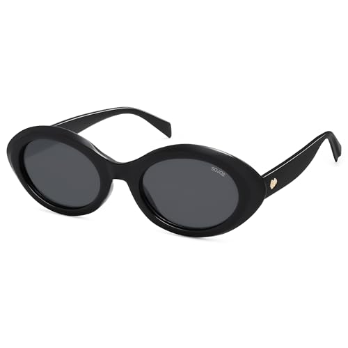 SOJOS Retro Oval Polarized Sunglasses for Women Trendy Sun Glasses Vintage Shades UV400 SJ2394