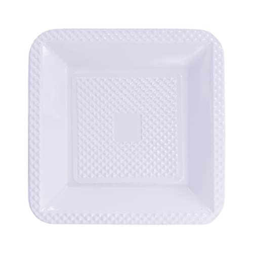 Prato Descartável Lilás Candy Quadrado 15cm - 10 Unidades