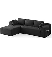 Xbro Hoekbank, L-vorm, modulair, montagevrije ribbank, 3-zits, flexibel te combineren met kussens en ...