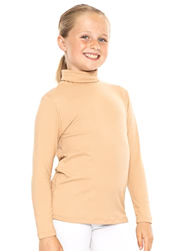 Image of STRETCH IS COMFORT Girl's Oh So Soft Long Sleeve Turtleneck | Youth Size 2-16