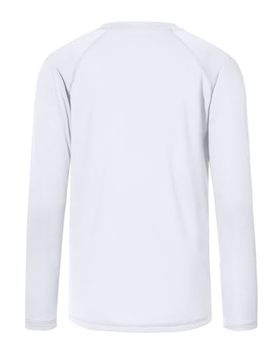 Boys UPF 50+ Swim Shirt Long Sleeve, 1 or 2 Pack UV Sun Protection Rash Guard, Youth Kids SPF Water Shirts for Beach Surf