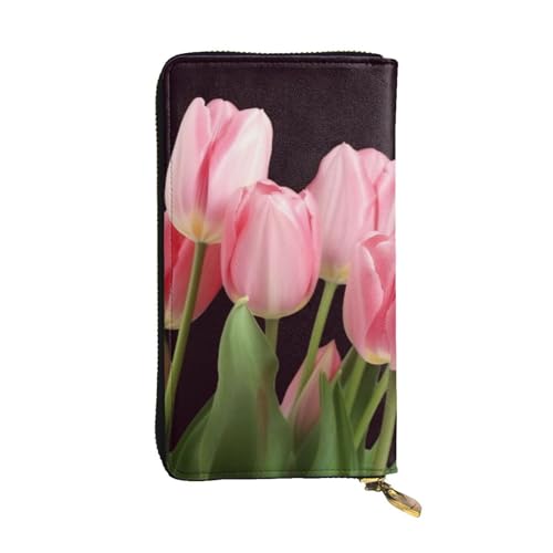 Étui en cuir avec fermeture éclair pour smartphone et cartes tout-en-un