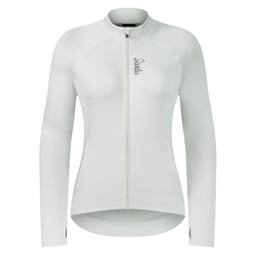 Maillot de cyclisme femme manches longues slim veste thermique vélo de course et VTT automne