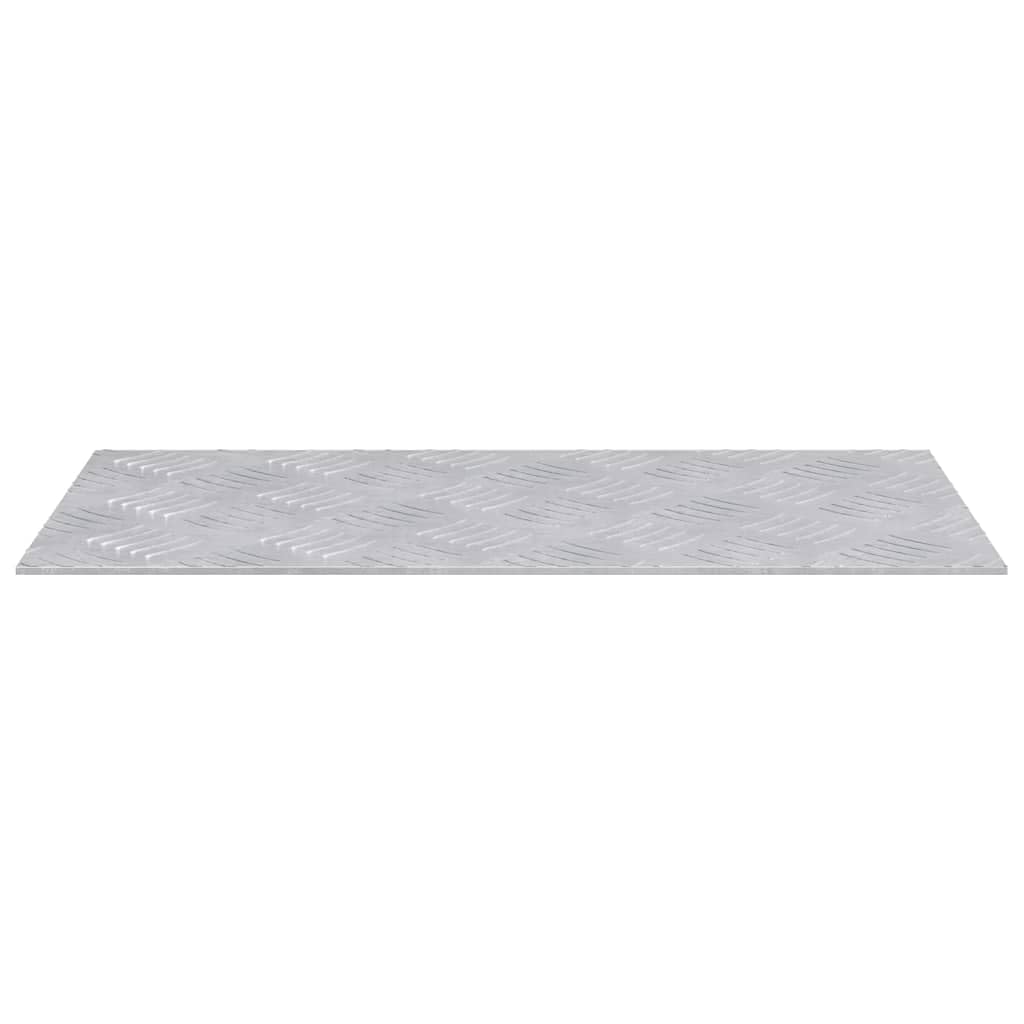 Szczelina 4 szt. 50 x 25 cm srebrny aluminium prostokątny